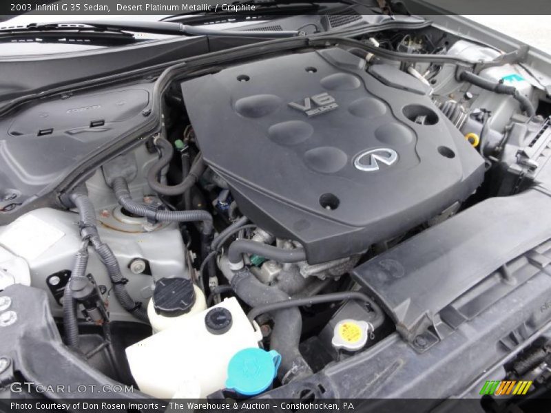 Desert Platinum Metallic / Graphite 2003 Infiniti G 35 Sedan