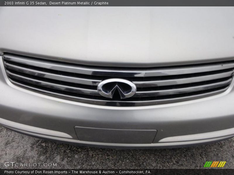 Desert Platinum Metallic / Graphite 2003 Infiniti G 35 Sedan
