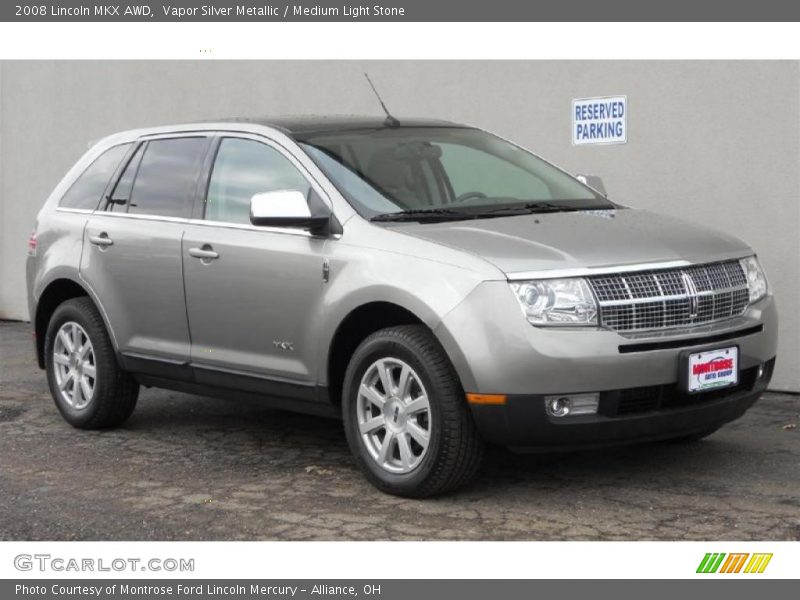 Vapor Silver Metallic / Medium Light Stone 2008 Lincoln MKX AWD