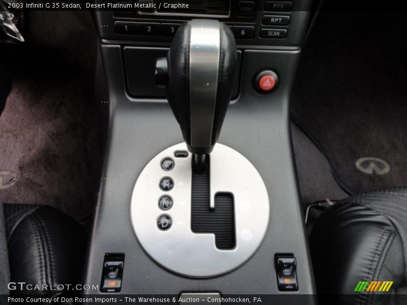 Desert Platinum Metallic / Graphite 2003 Infiniti G 35 Sedan