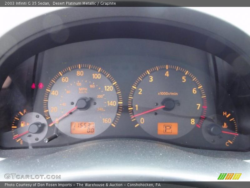 Desert Platinum Metallic / Graphite 2003 Infiniti G 35 Sedan