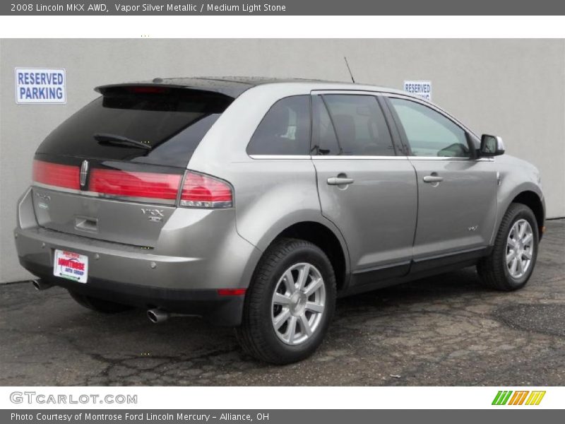Vapor Silver Metallic / Medium Light Stone 2008 Lincoln MKX AWD