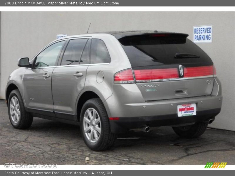 Vapor Silver Metallic / Medium Light Stone 2008 Lincoln MKX AWD