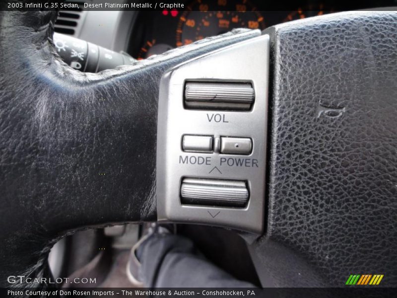 Desert Platinum Metallic / Graphite 2003 Infiniti G 35 Sedan