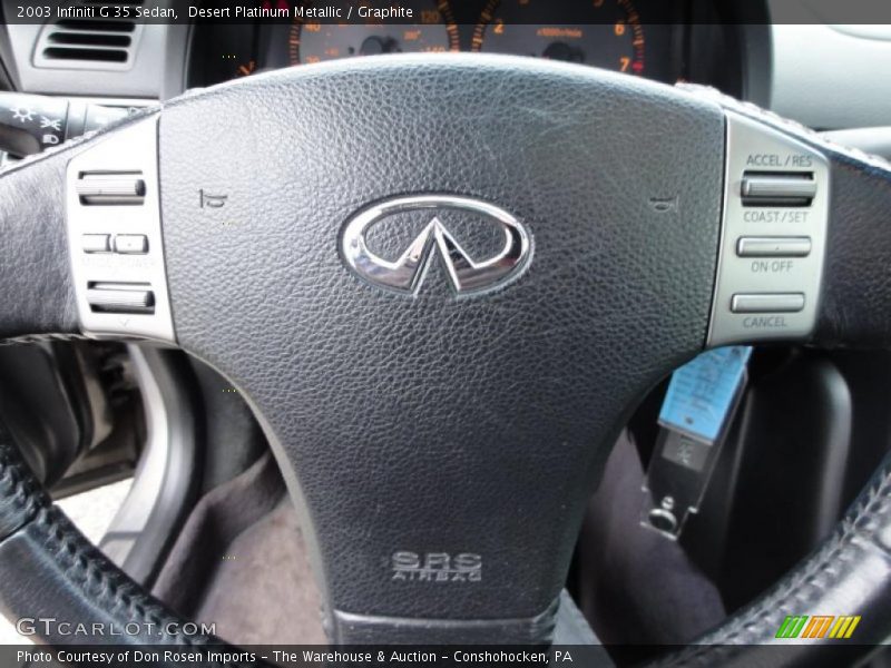 Desert Platinum Metallic / Graphite 2003 Infiniti G 35 Sedan