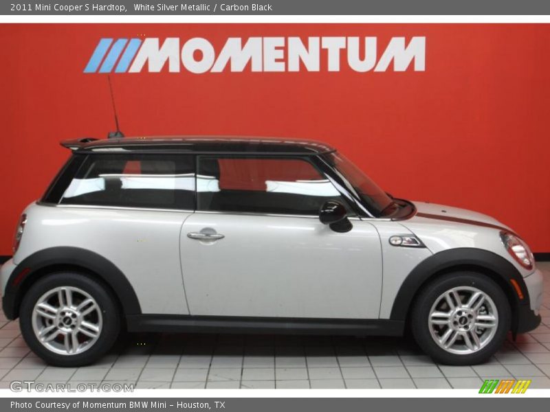 White Silver Metallic / Carbon Black 2011 Mini Cooper S Hardtop