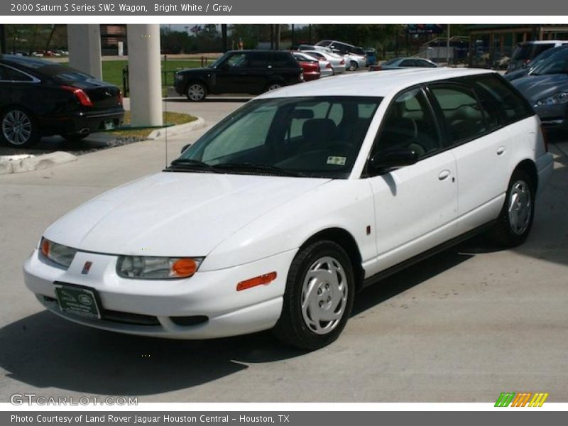 Bright White / Gray 2000 Saturn S Series SW2 Wagon