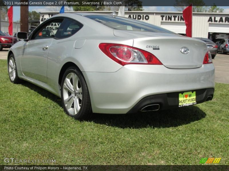 Silverstone / Black Cloth 2011 Hyundai Genesis Coupe 2.0T Premium