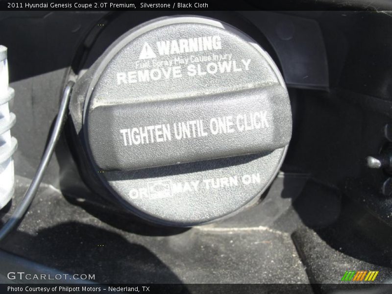 Silverstone / Black Cloth 2011 Hyundai Genesis Coupe 2.0T Premium