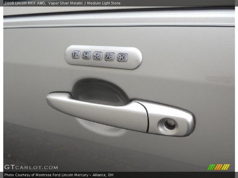 Vapor Silver Metallic / Medium Light Stone 2008 Lincoln MKX AWD