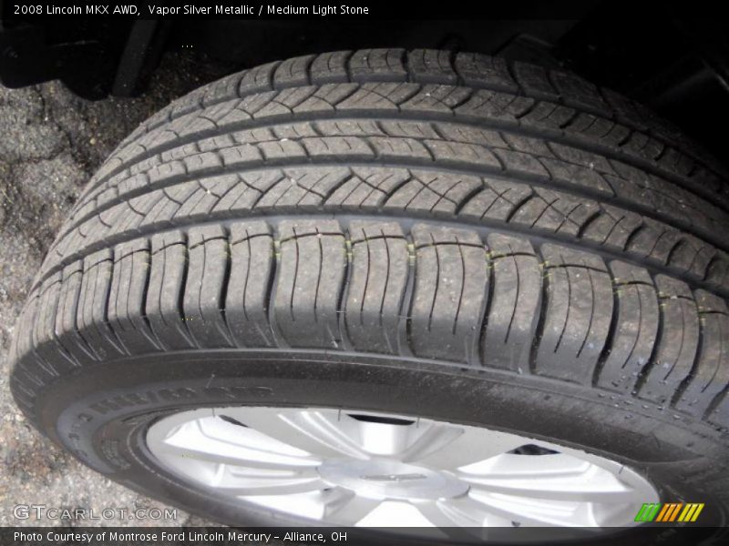Vapor Silver Metallic / Medium Light Stone 2008 Lincoln MKX AWD