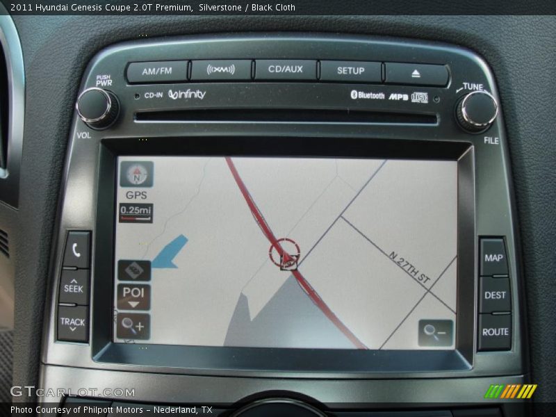 Navigation of 2011 Genesis Coupe 2.0T Premium