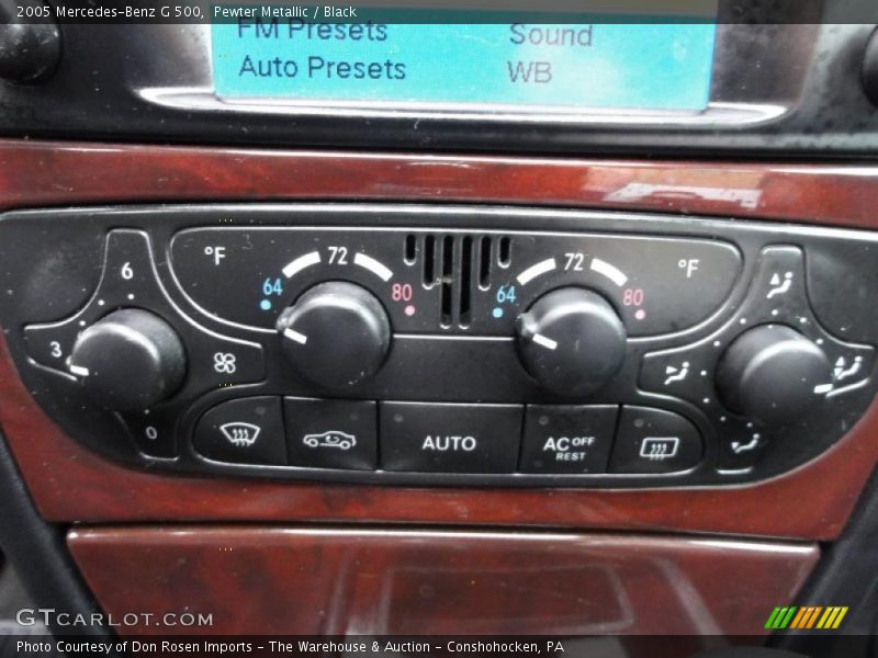 Controls of 2005 G 500