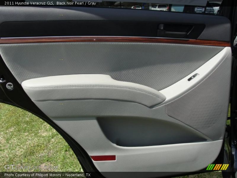 Black Noir Pearl / Gray 2011 Hyundai Veracruz GLS