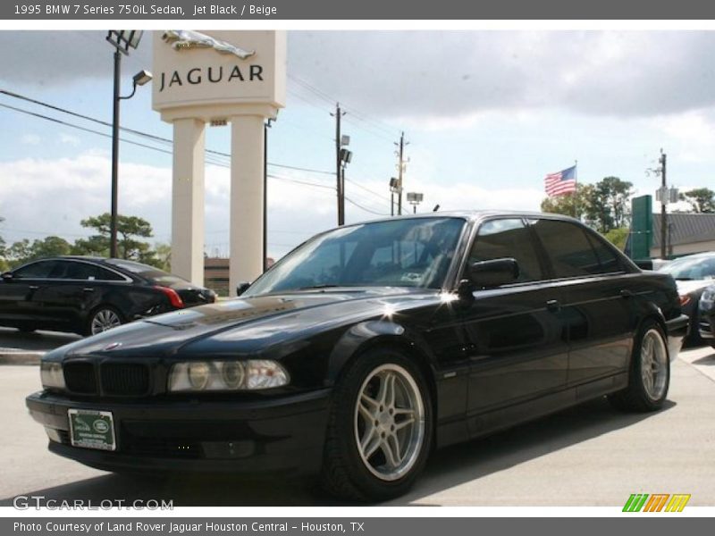 Jet Black / Beige 1995 BMW 7 Series 750iL Sedan