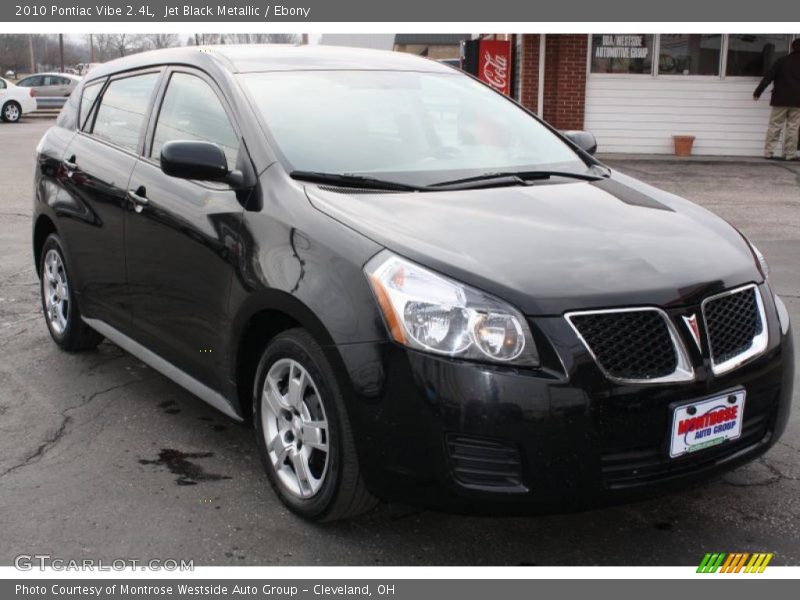 Jet Black Metallic / Ebony 2010 Pontiac Vibe 2.4L