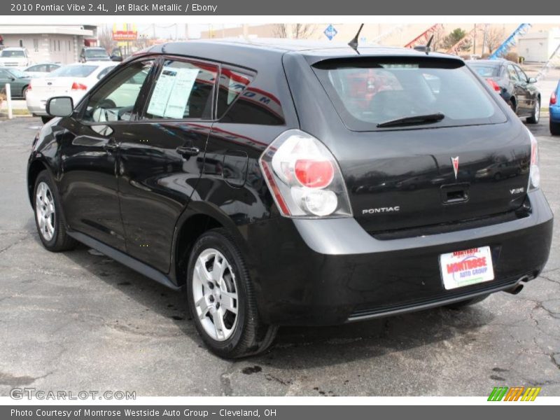 Jet Black Metallic / Ebony 2010 Pontiac Vibe 2.4L