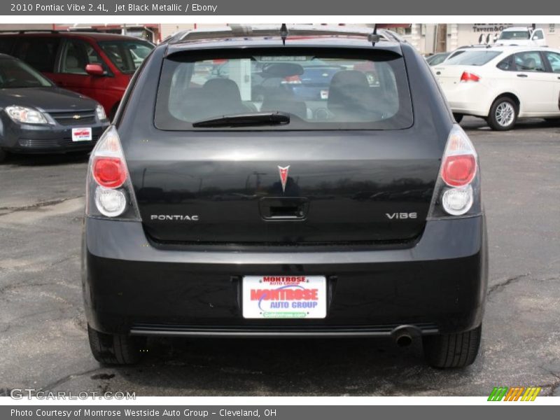 Jet Black Metallic / Ebony 2010 Pontiac Vibe 2.4L