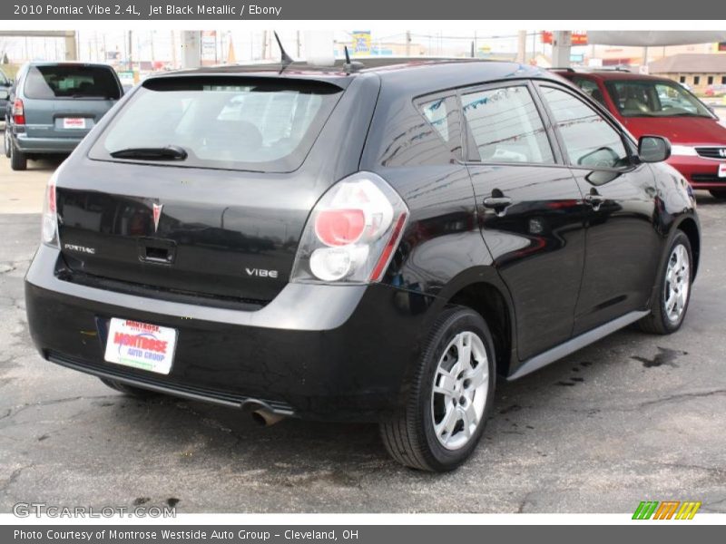Jet Black Metallic / Ebony 2010 Pontiac Vibe 2.4L