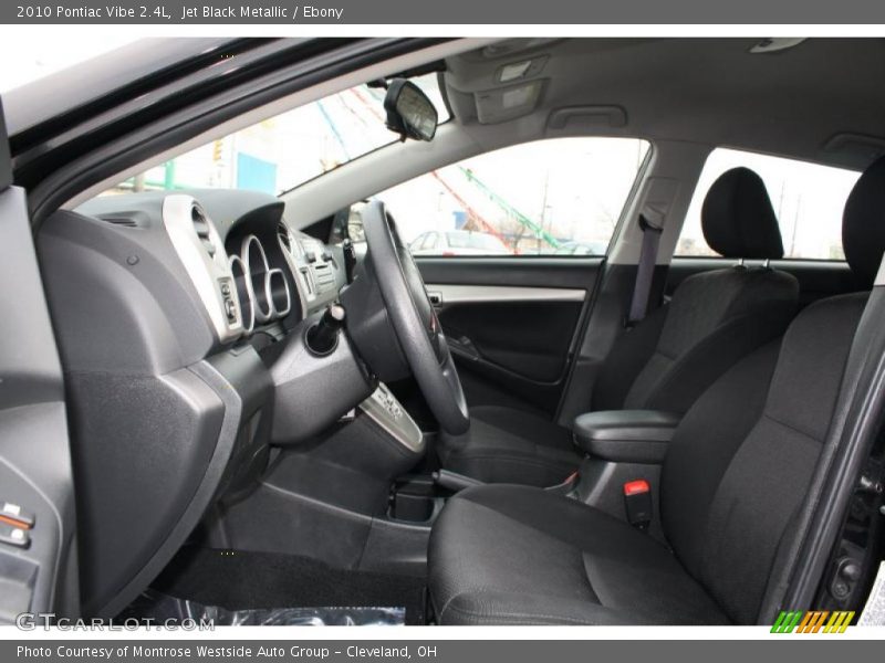 Jet Black Metallic / Ebony 2010 Pontiac Vibe 2.4L