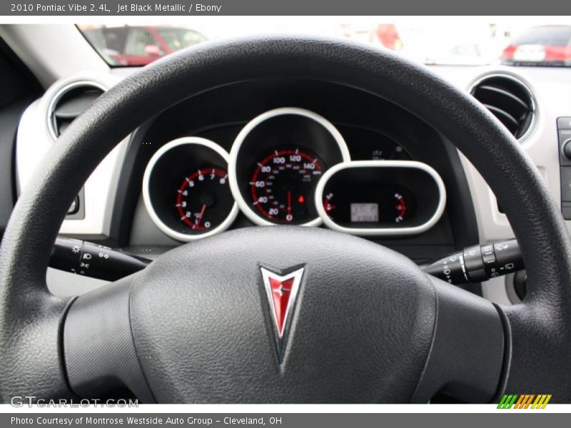 Jet Black Metallic / Ebony 2010 Pontiac Vibe 2.4L