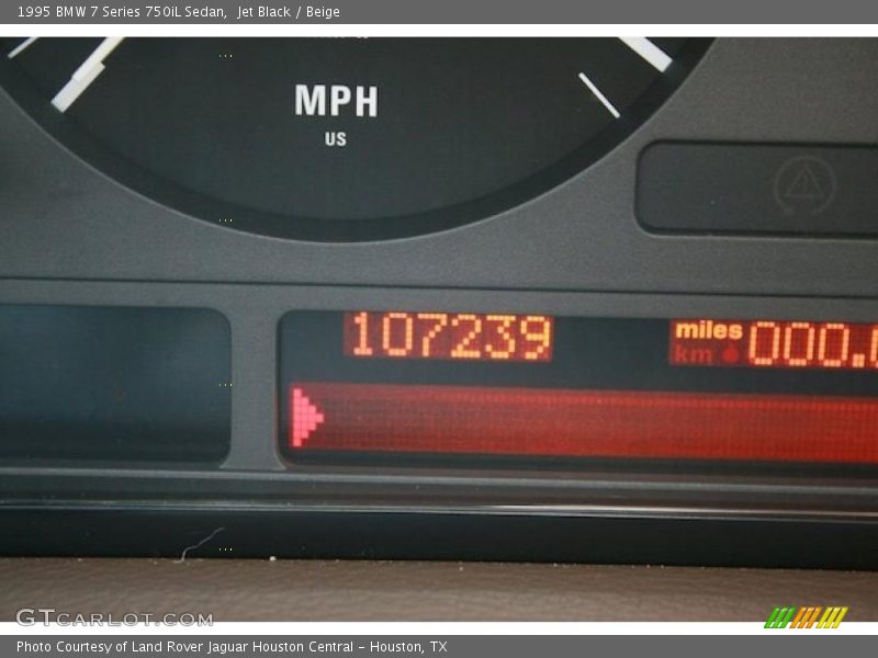 Jet Black / Beige 1995 BMW 7 Series 750iL Sedan
