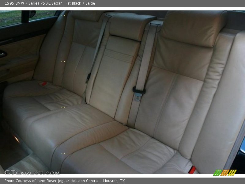 Jet Black / Beige 1995 BMW 7 Series 750iL Sedan