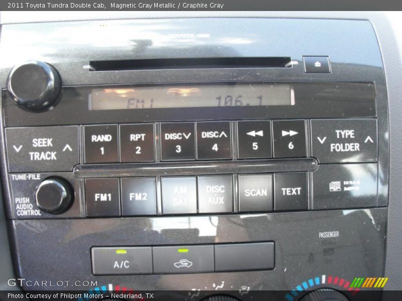 Controls of 2011 Tundra Double Cab