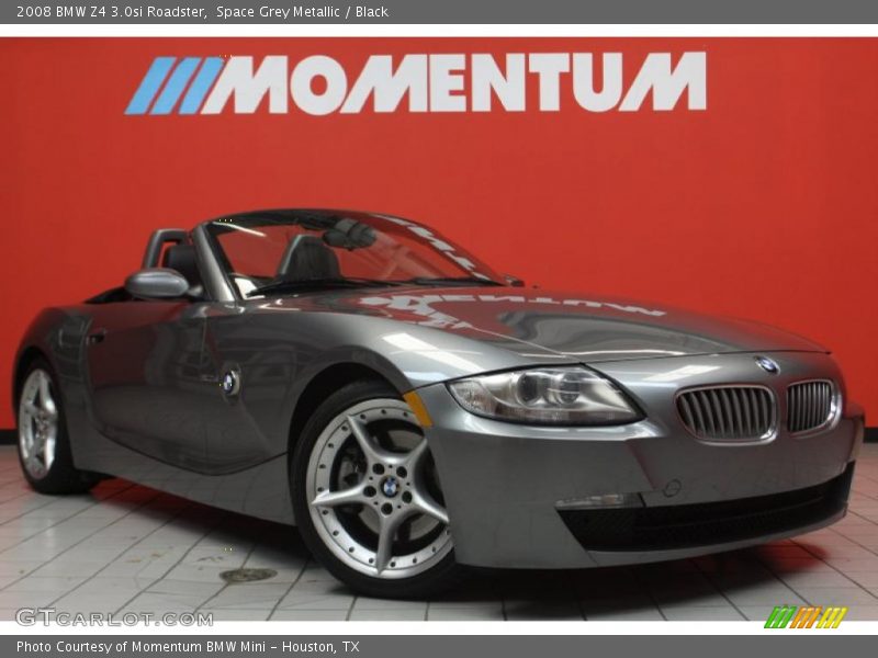 Space Grey Metallic / Black 2008 BMW Z4 3.0si Roadster