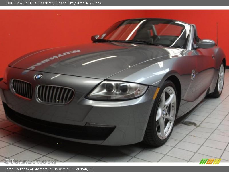 Space Grey Metallic / Black 2008 BMW Z4 3.0si Roadster