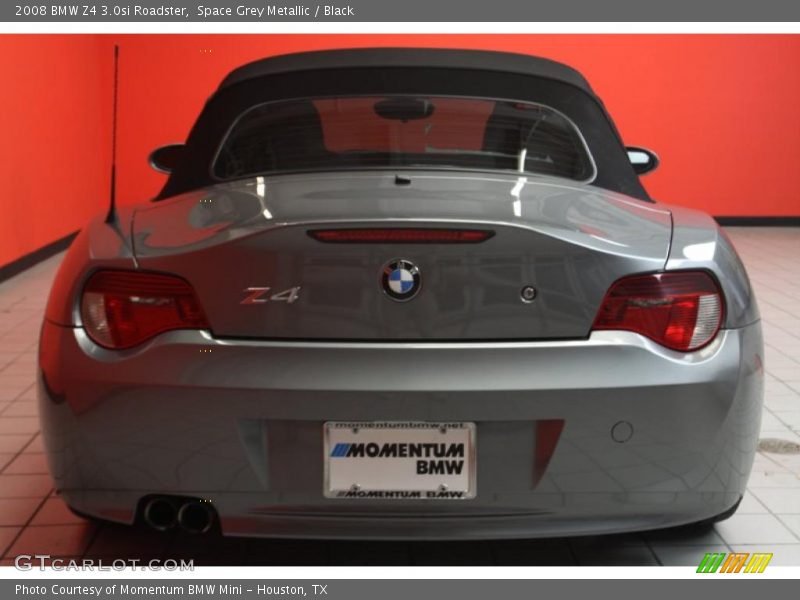 Space Grey Metallic / Black 2008 BMW Z4 3.0si Roadster