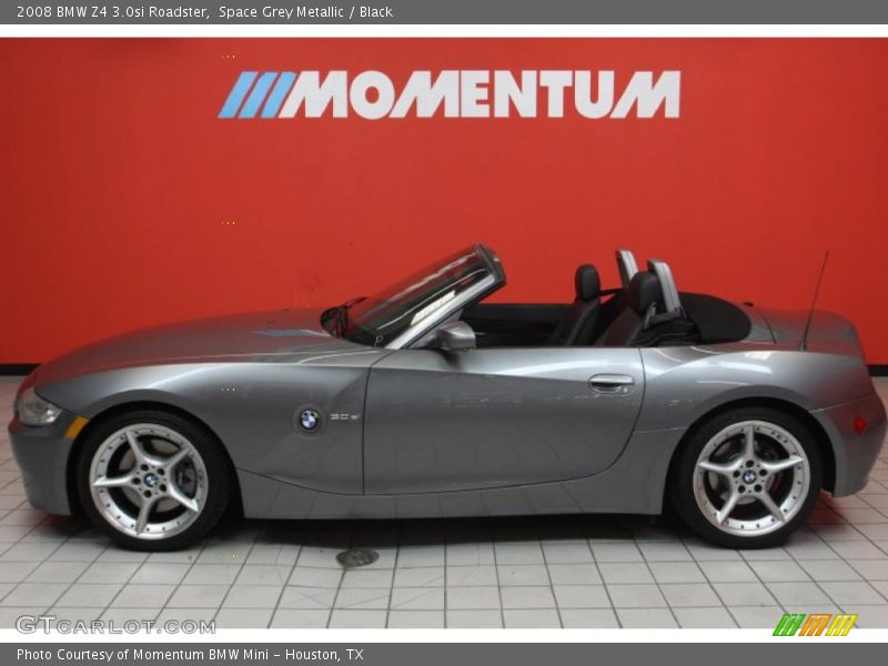 Space Grey Metallic / Black 2008 BMW Z4 3.0si Roadster