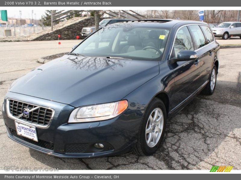 Barents Blue Metallic / Anthracite Black 2008 Volvo V70 3.2