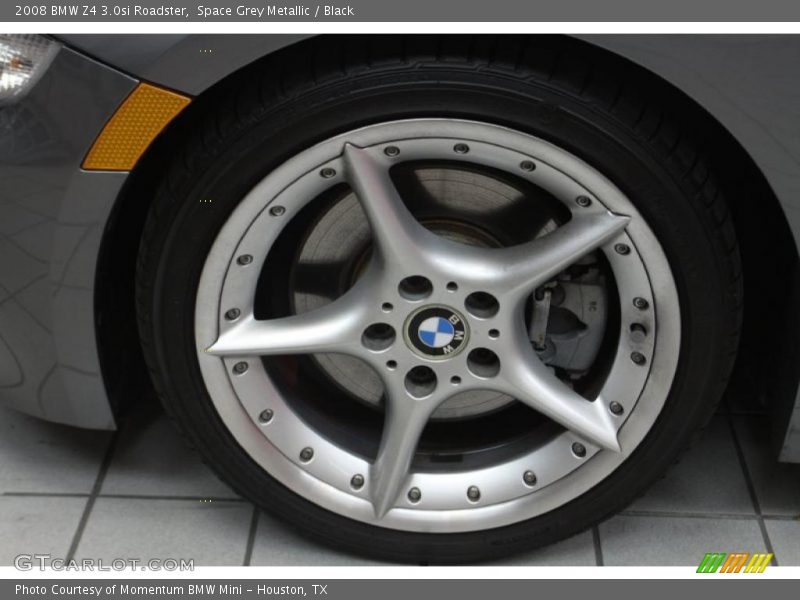 Space Grey Metallic / Black 2008 BMW Z4 3.0si Roadster