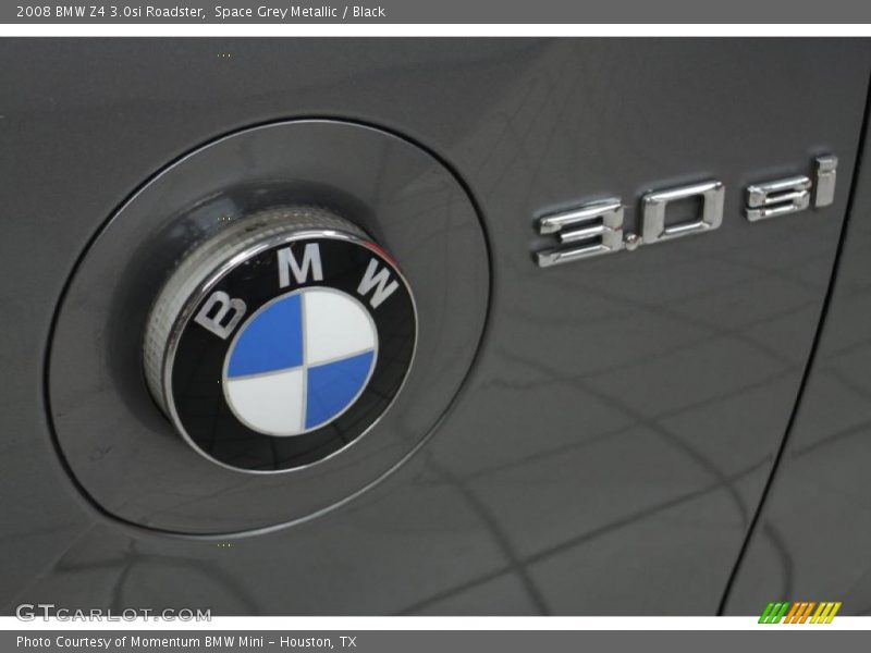 Space Grey Metallic / Black 2008 BMW Z4 3.0si Roadster