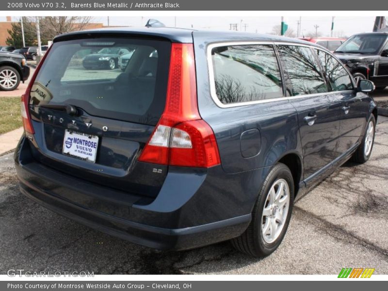 Barents Blue Metallic / Anthracite Black 2008 Volvo V70 3.2