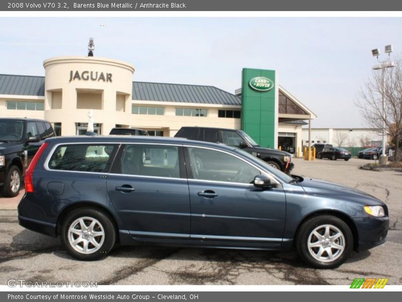 Barents Blue Metallic / Anthracite Black 2008 Volvo V70 3.2