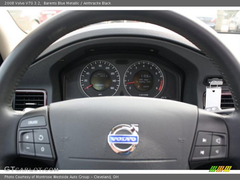Barents Blue Metallic / Anthracite Black 2008 Volvo V70 3.2