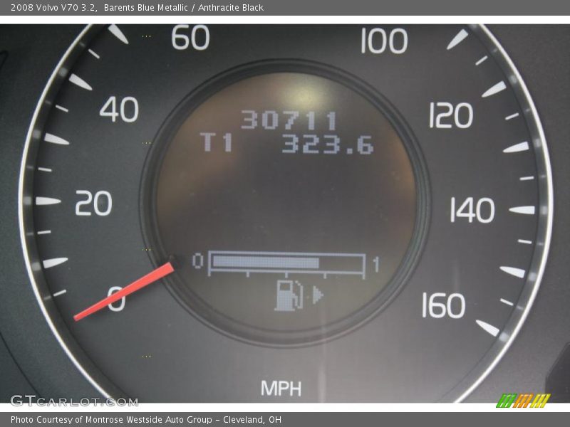 Barents Blue Metallic / Anthracite Black 2008 Volvo V70 3.2