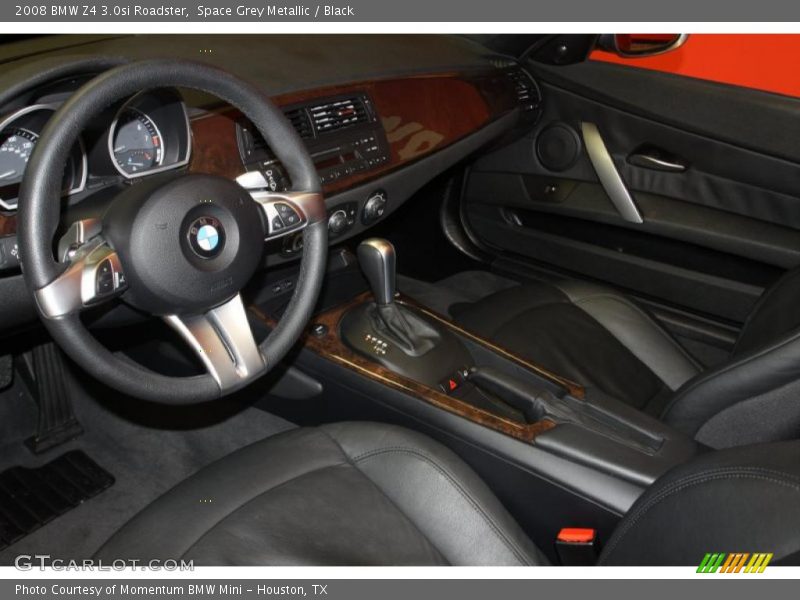 Space Grey Metallic / Black 2008 BMW Z4 3.0si Roadster