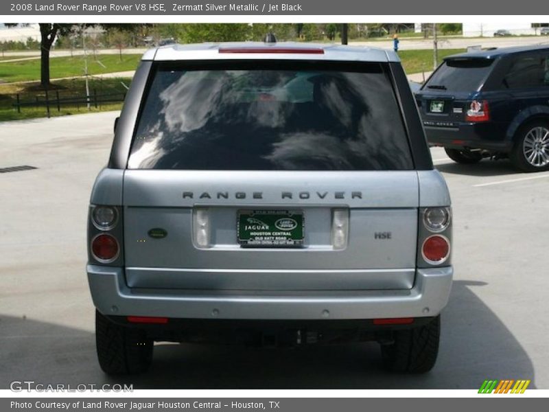 Zermatt Silver Metallic / Jet Black 2008 Land Rover Range Rover V8 HSE