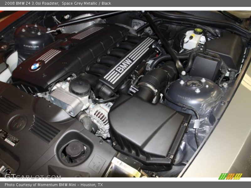 Space Grey Metallic / Black 2008 BMW Z4 3.0si Roadster