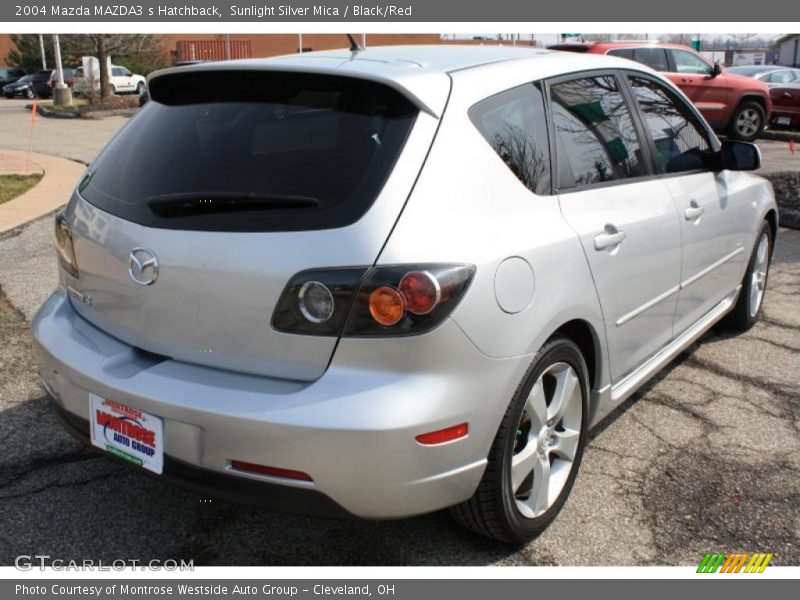 Sunlight Silver Mica / Black/Red 2004 Mazda MAZDA3 s Hatchback