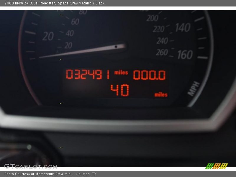 Space Grey Metallic / Black 2008 BMW Z4 3.0si Roadster