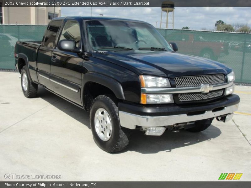 Black / Dark Charcoal 2003 Chevrolet Silverado 1500 Z71 Extended Cab 4x4