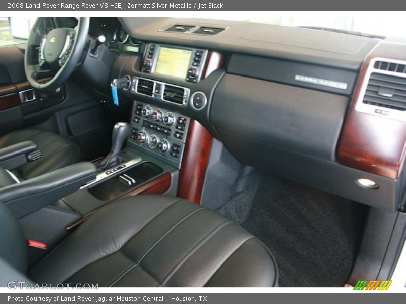 Zermatt Silver Metallic / Jet Black 2008 Land Rover Range Rover V8 HSE
