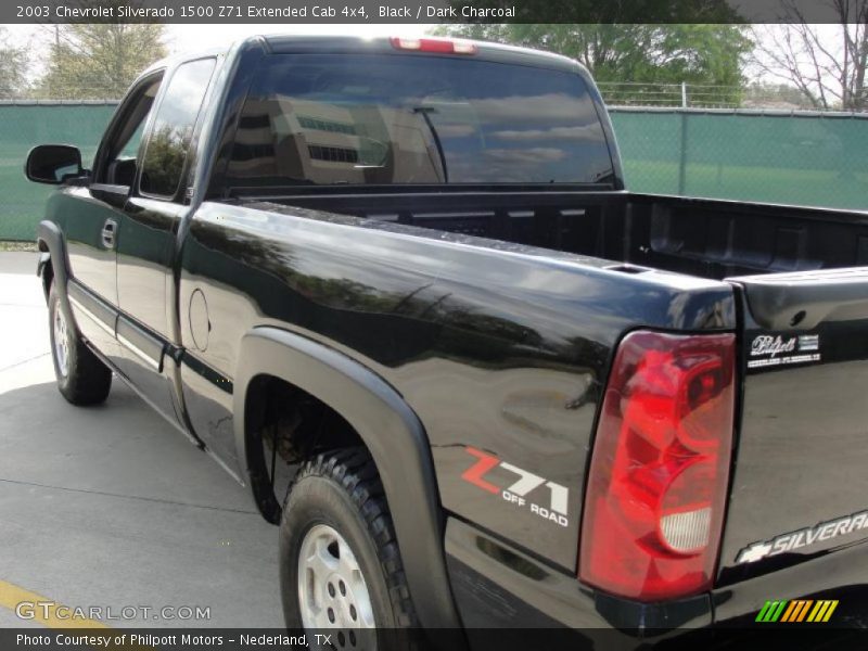 Black / Dark Charcoal 2003 Chevrolet Silverado 1500 Z71 Extended Cab 4x4