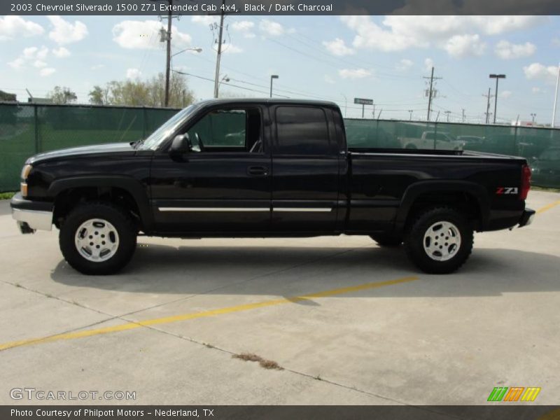 Black / Dark Charcoal 2003 Chevrolet Silverado 1500 Z71 Extended Cab 4x4