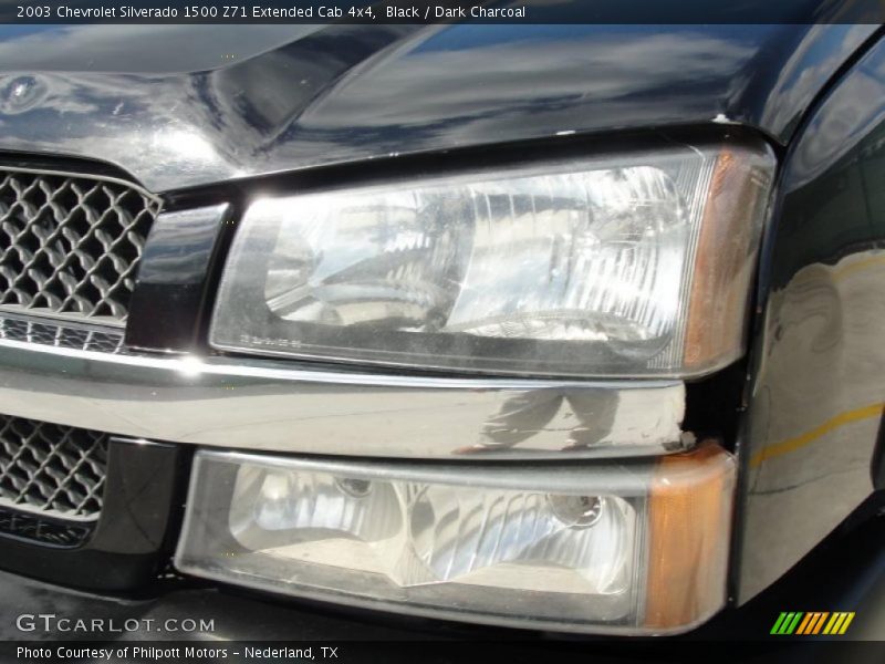 Black / Dark Charcoal 2003 Chevrolet Silverado 1500 Z71 Extended Cab 4x4