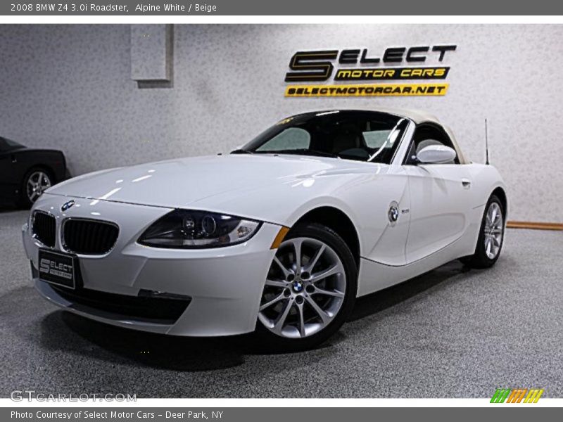 Alpine White / Beige 2008 BMW Z4 3.0i Roadster